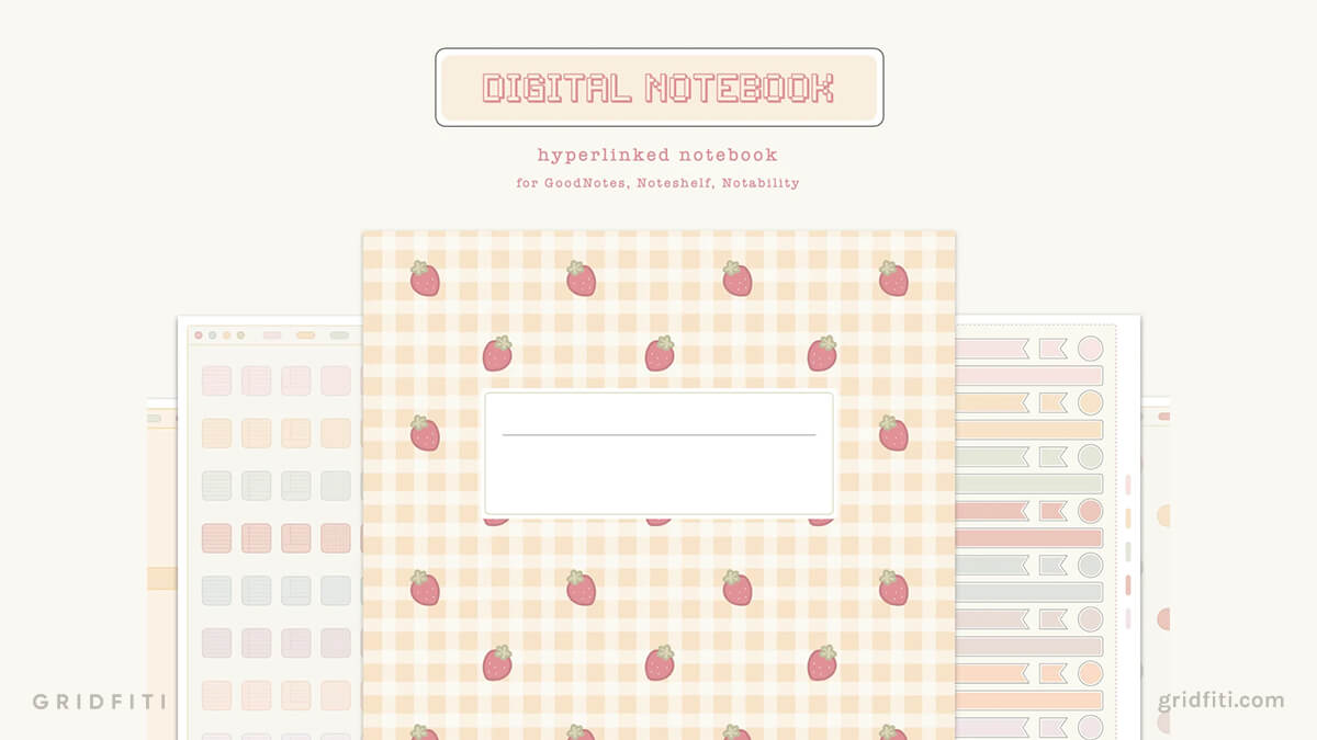 Kawaii Digital Notebook for GoodNotes