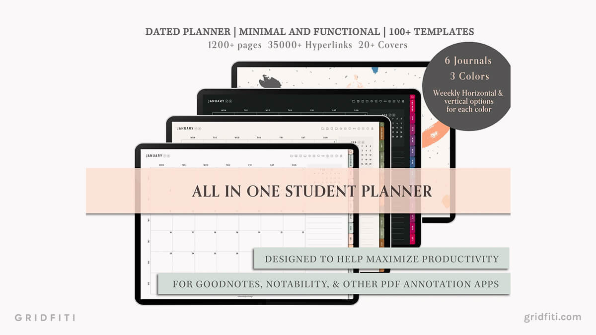 GoodNotes Digital Student Planner for Productivity