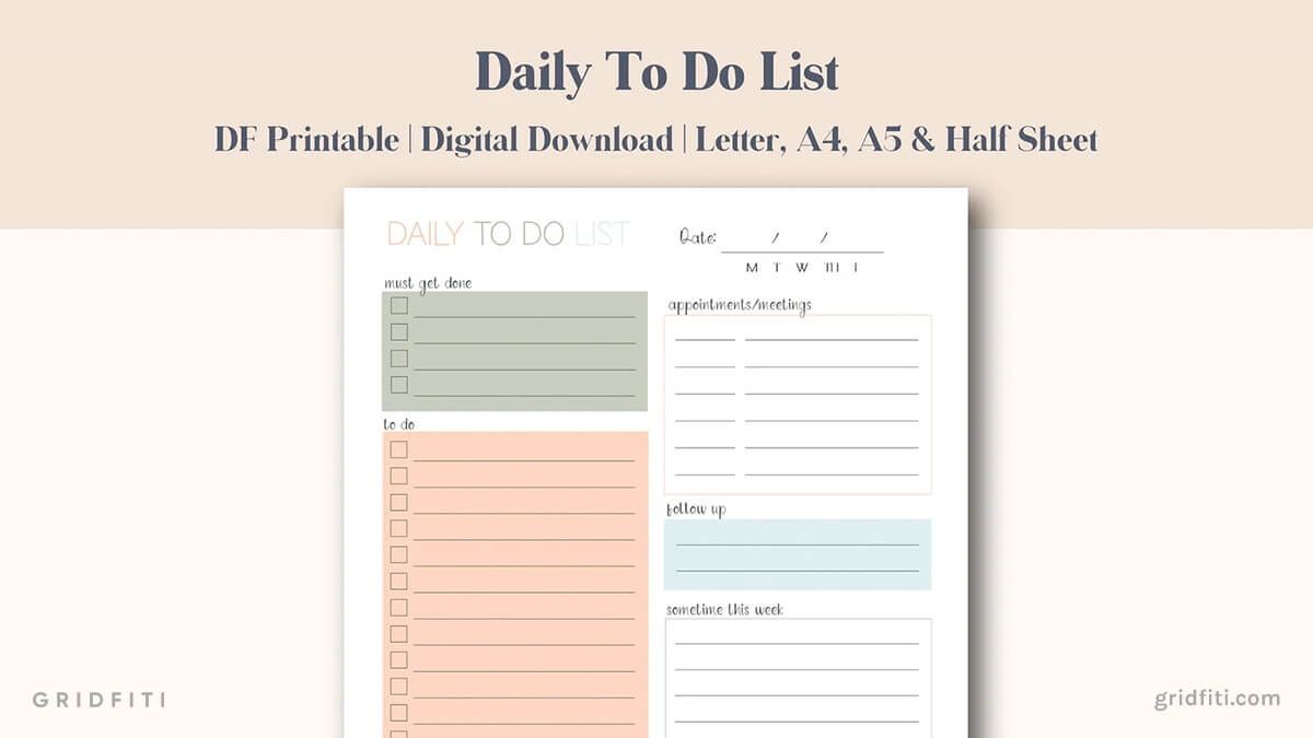 GoodNotes Simple Tasks & To-Do List Template