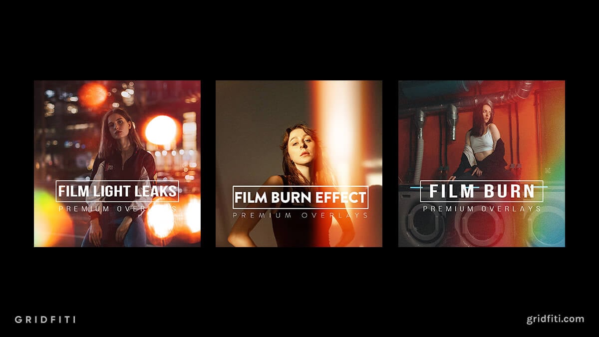 Film Burn Overlays for Photoshop