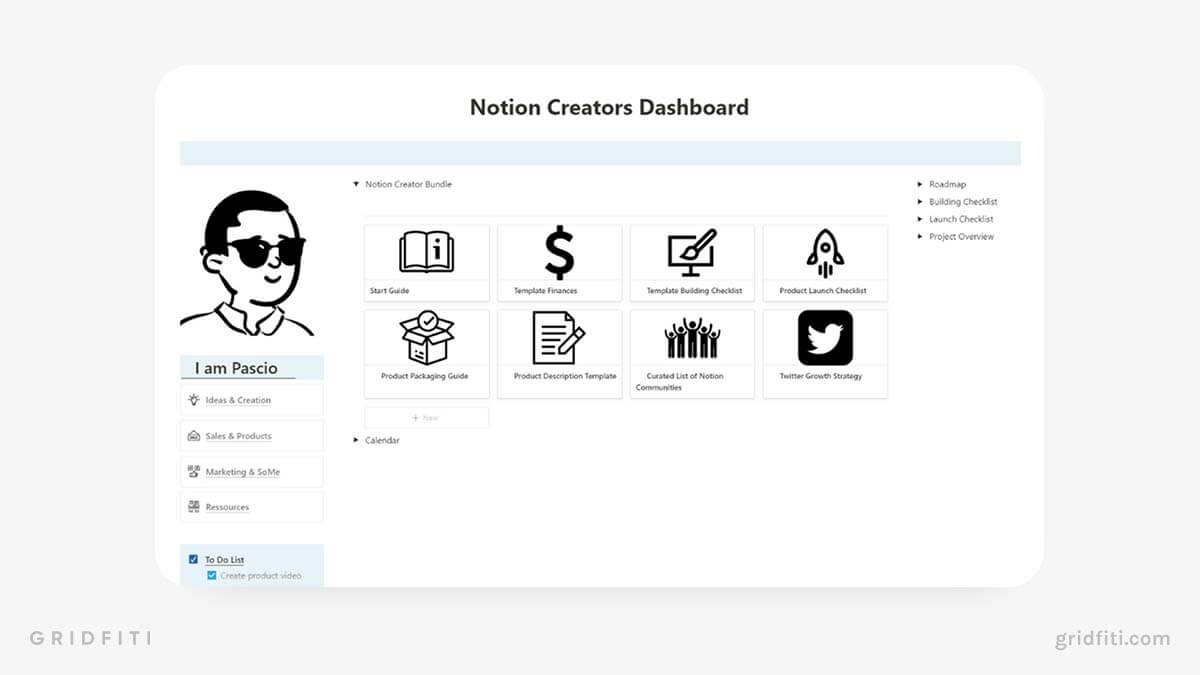 Notion Creator Bundle (+ Dashboard)
