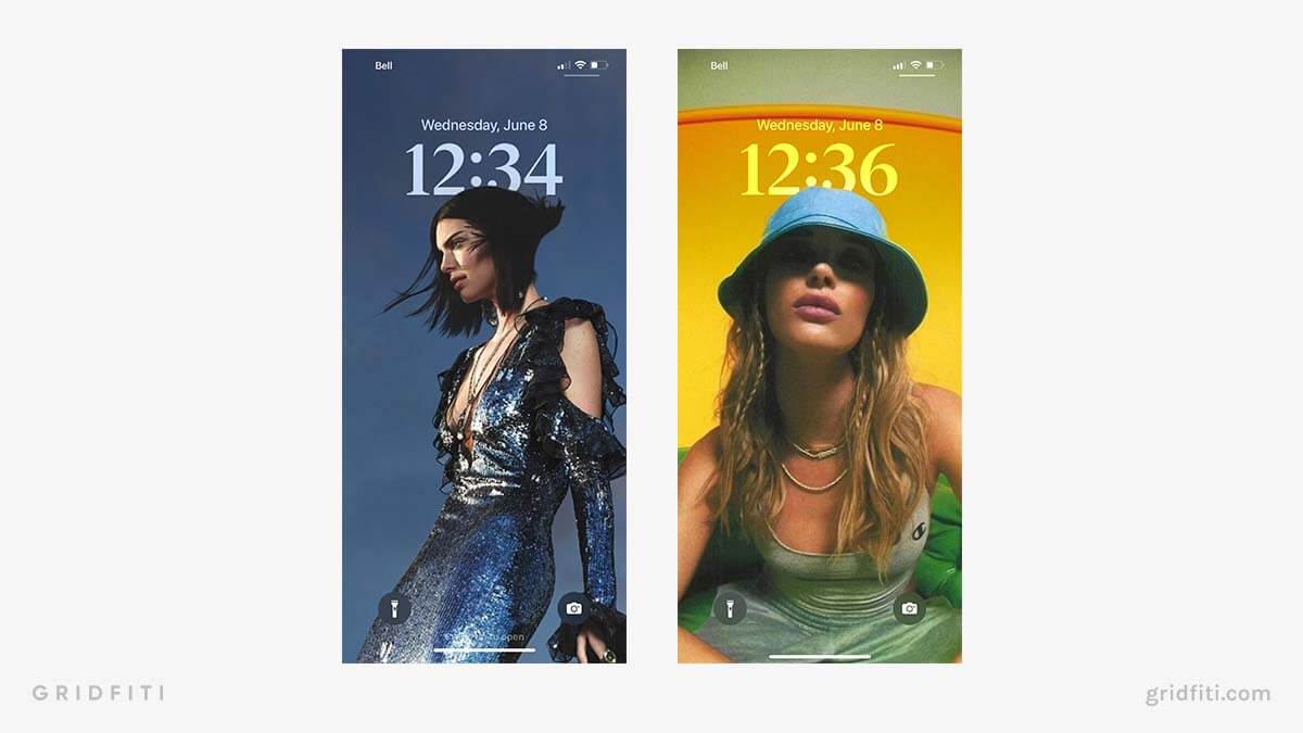 Editorial iPhone Lock Screen Idea