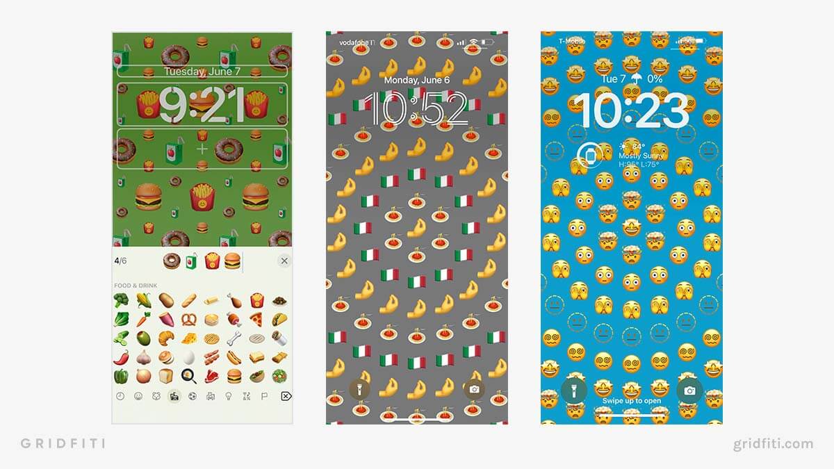 Emoji iOS Lock Screen Ideas