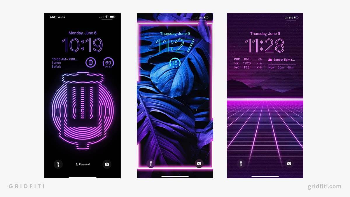 Neon Aesthetic Lock Screen Ideas