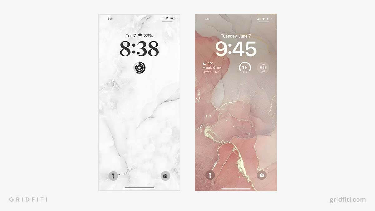 25+ Aesthetic Lock Screen Ideas for iOS 17 (Wallpapers & Widgets)