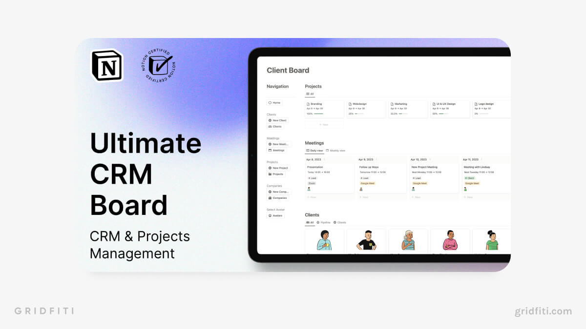 Notion Ultimate CRM Board