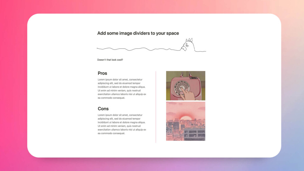 Notion Dividers