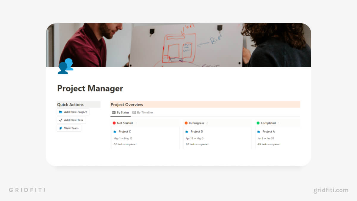 Free Notion Project Manager Template