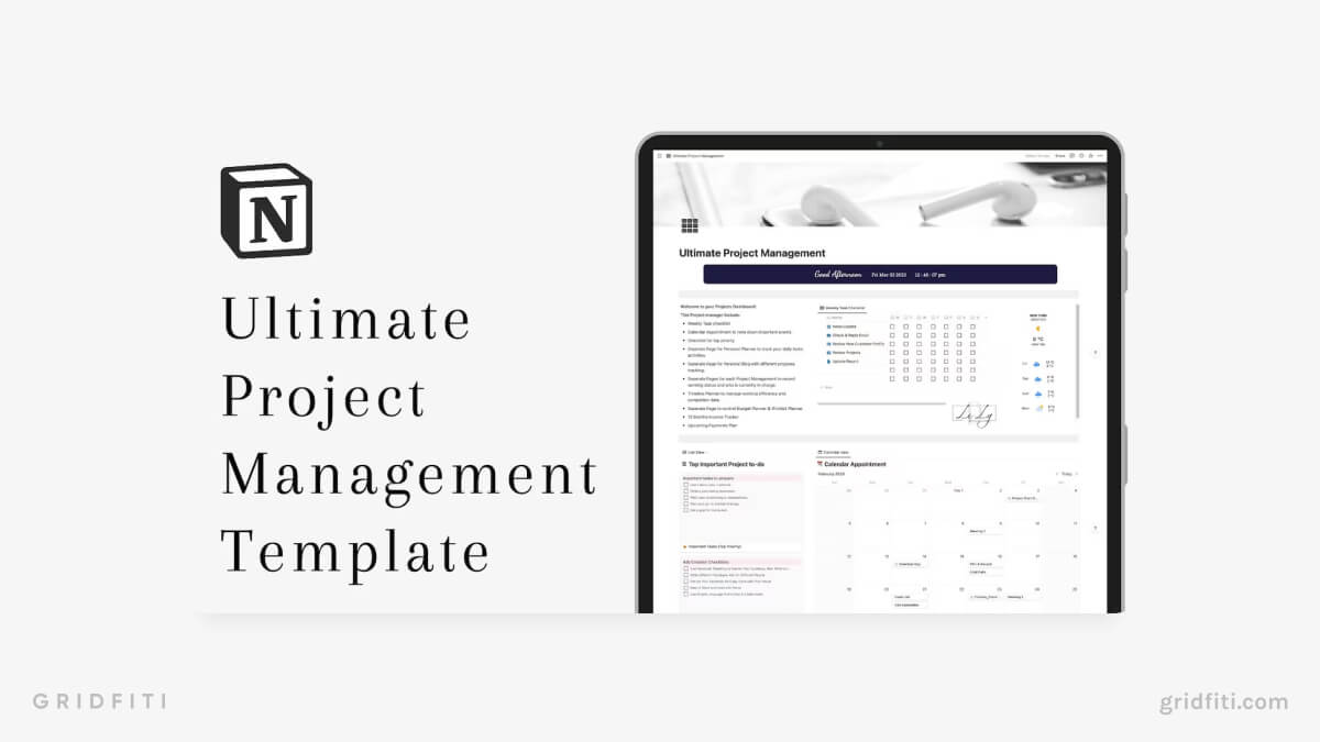 Notion Ultimate Project Management Template