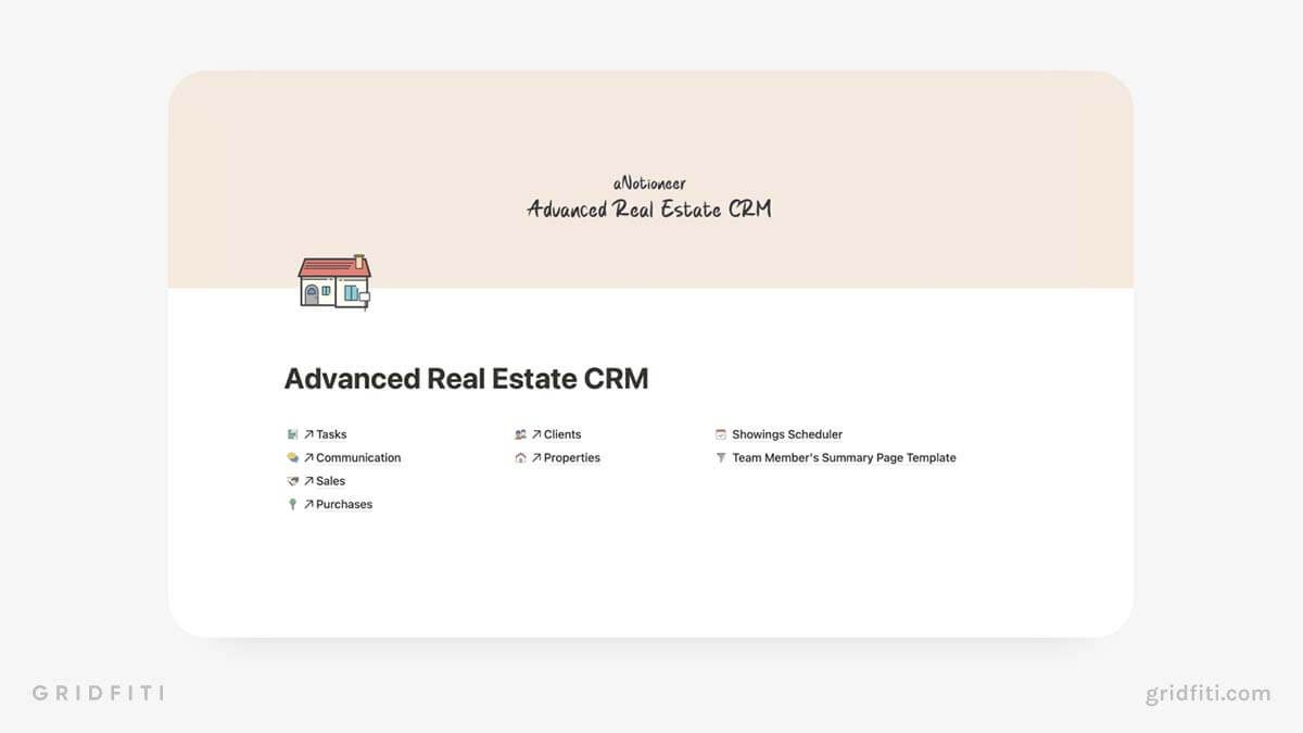 Real Estate Notion Template