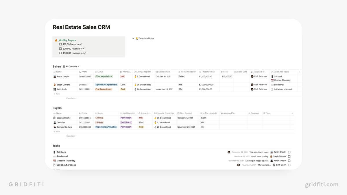 Notion Real Estate Templates