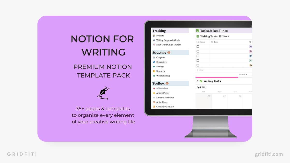 Notion Writing Template
