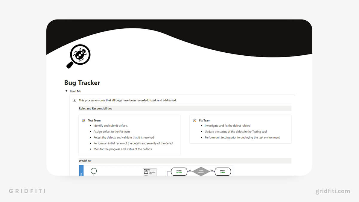 Notion Bug Tracker Template