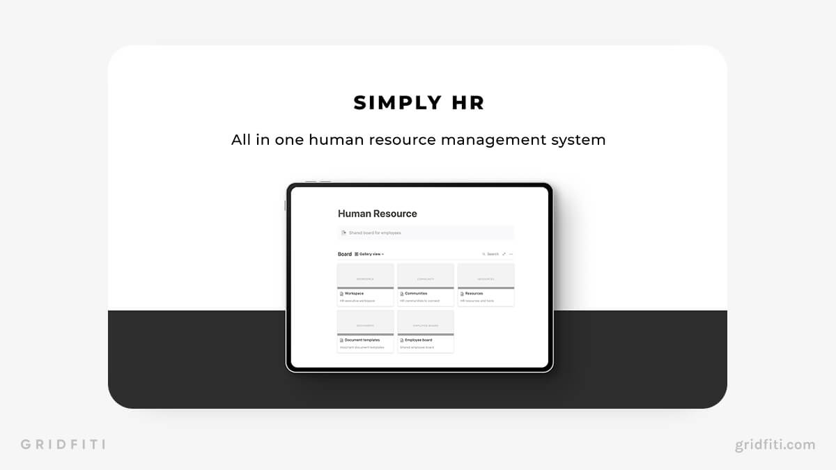 Notion Human Resource Management System