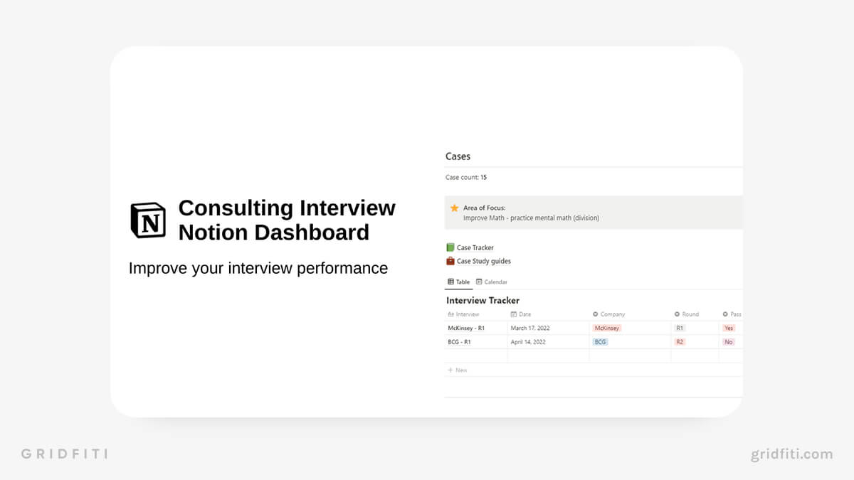 Notion Interview Dashboard