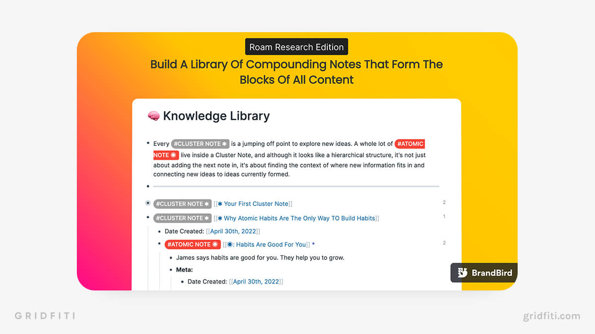 Notion Knowledge Notes Library Template