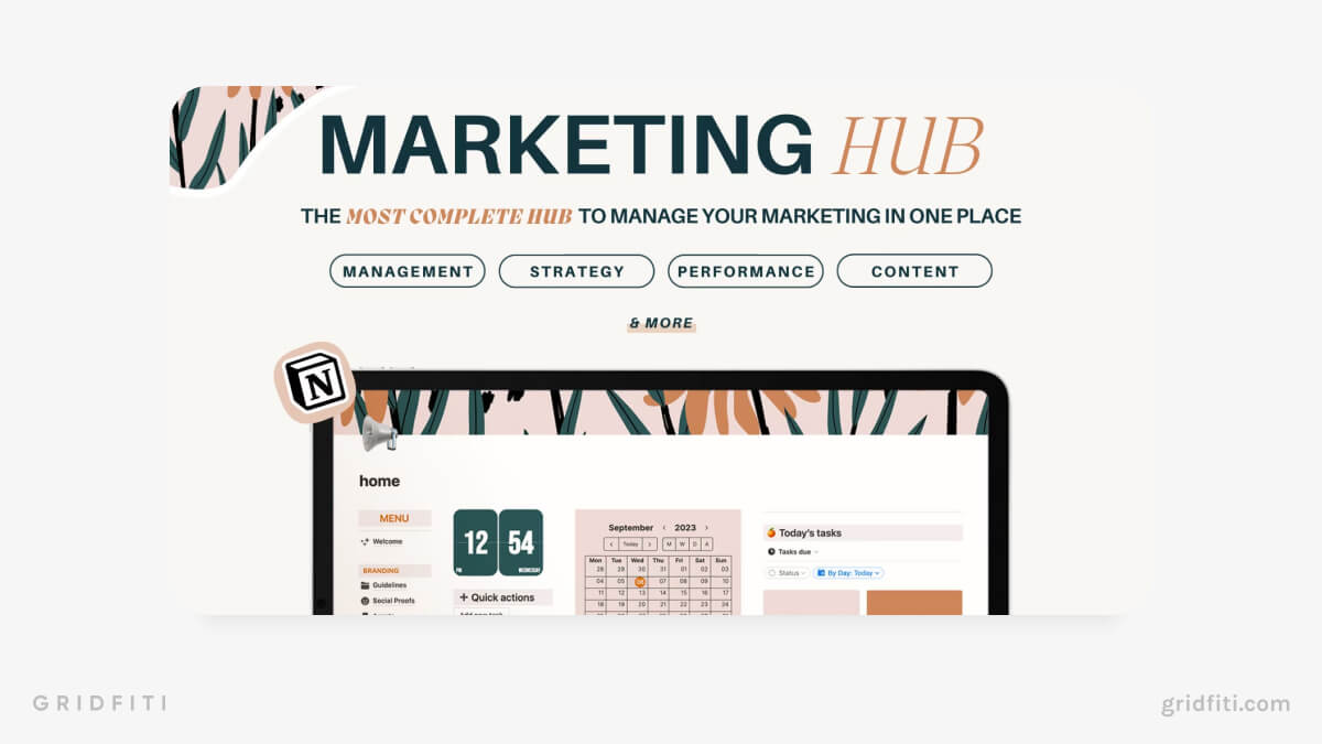 Notion Marketing Hub