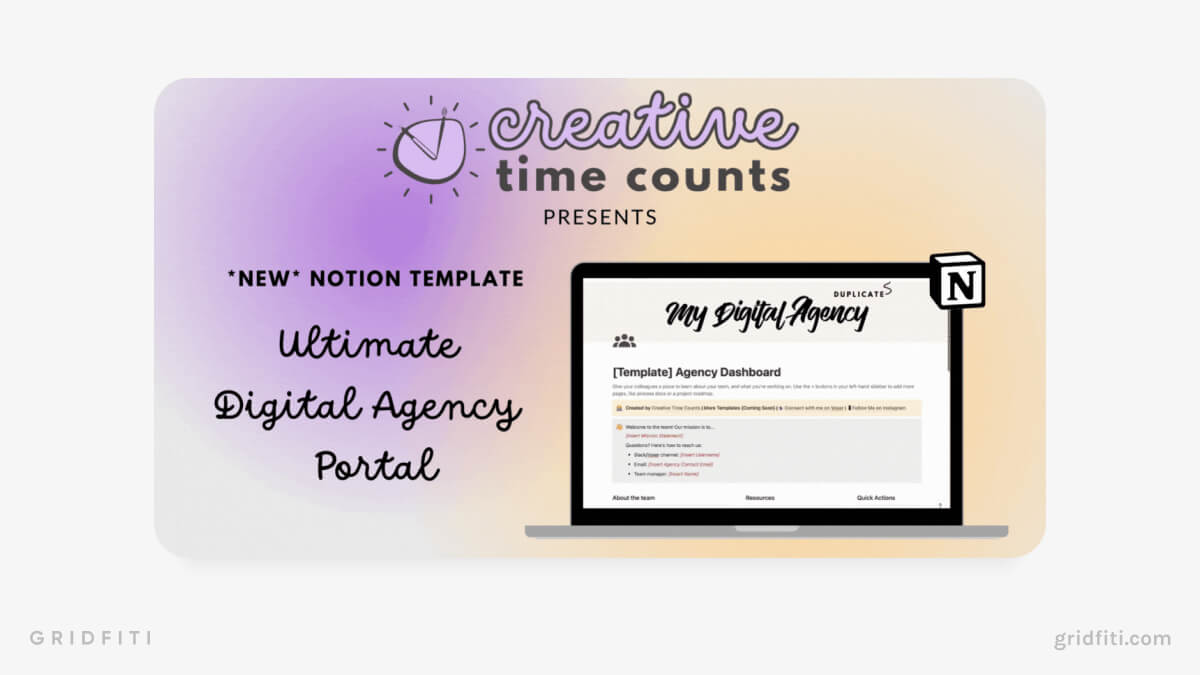 Digital Agency Suite: 2-in-1 Notion Template