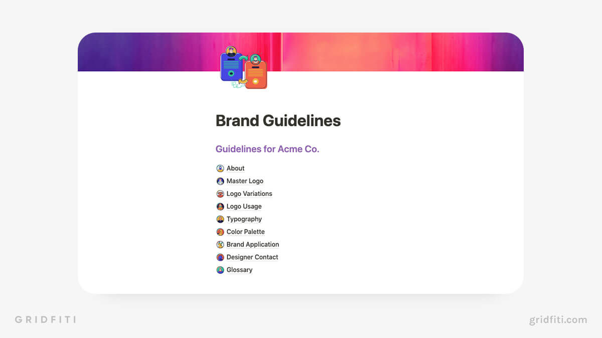 Notion Brand Guidelines Template