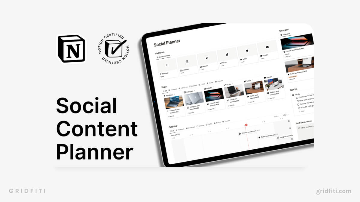 Social Content Planner with Notion