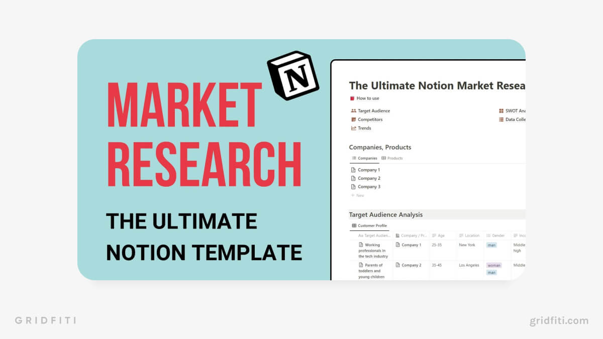 Notion Market Research Template
