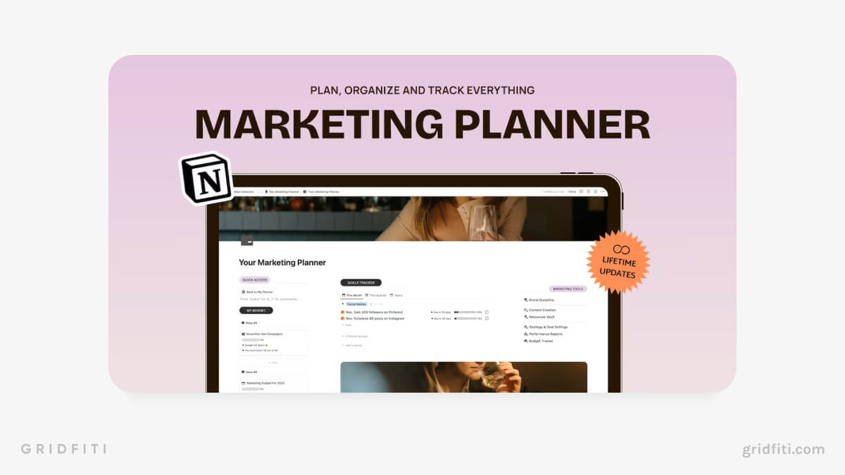 Notion Marketing Strategy Template