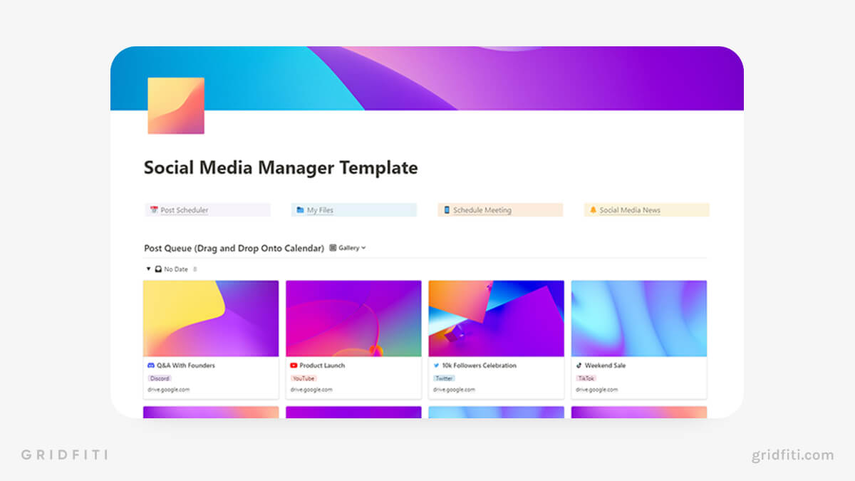 10+ Notion Marketing Templates for Strategy, Planning & More Gridfiti