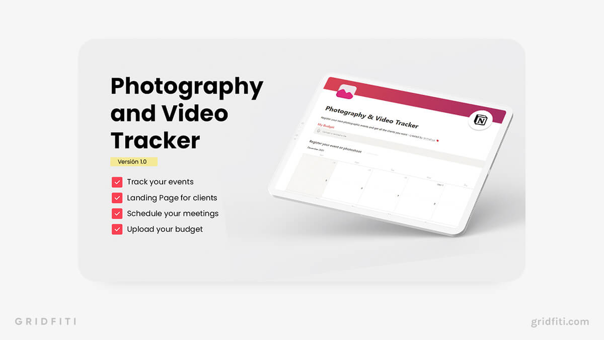 9 Notion Photography Templates for Managing Your Shoots & Business