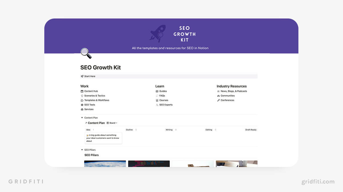 Notion SEO Growth Kit Template