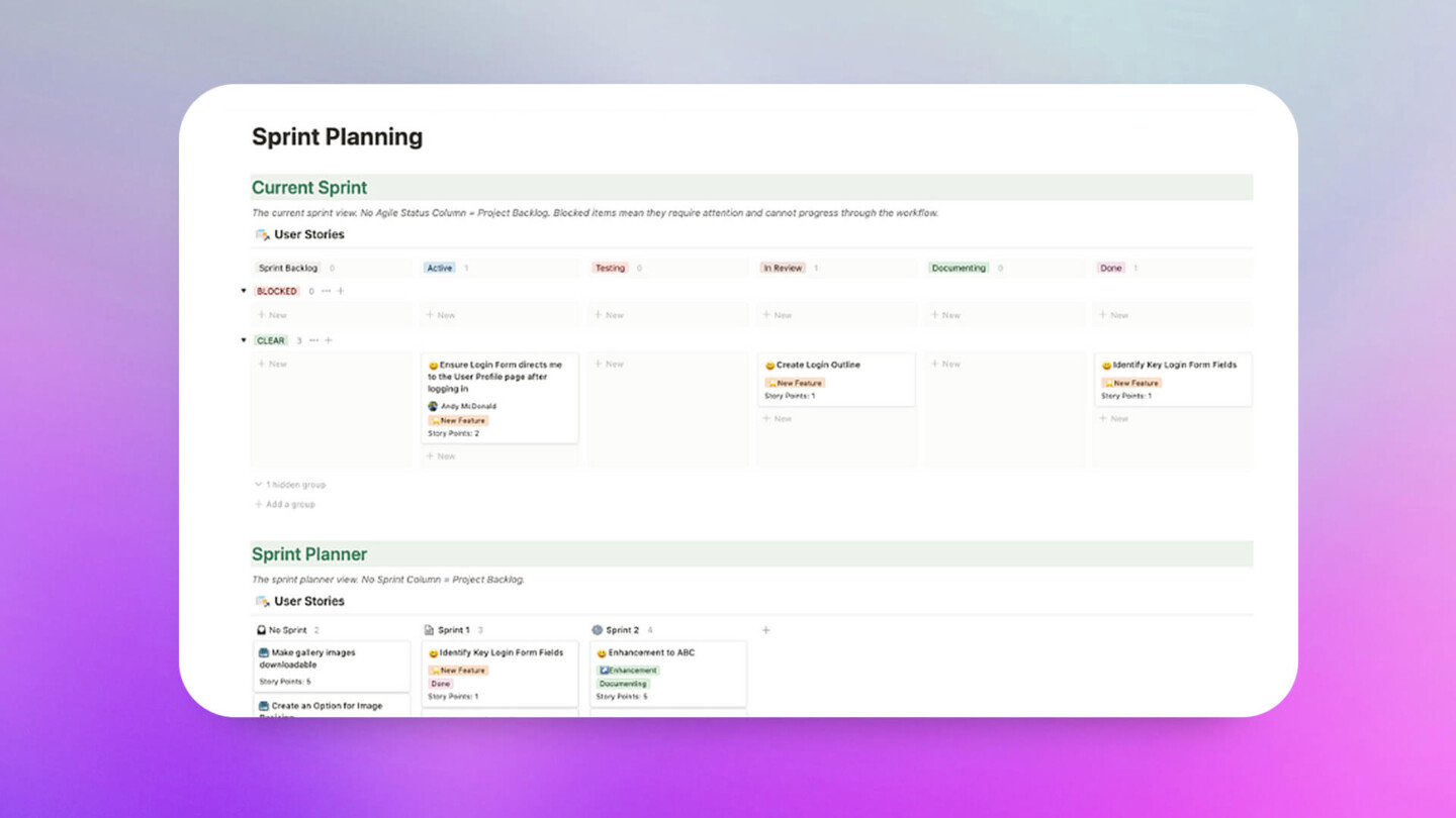 Notion Scrum & Agile Templates