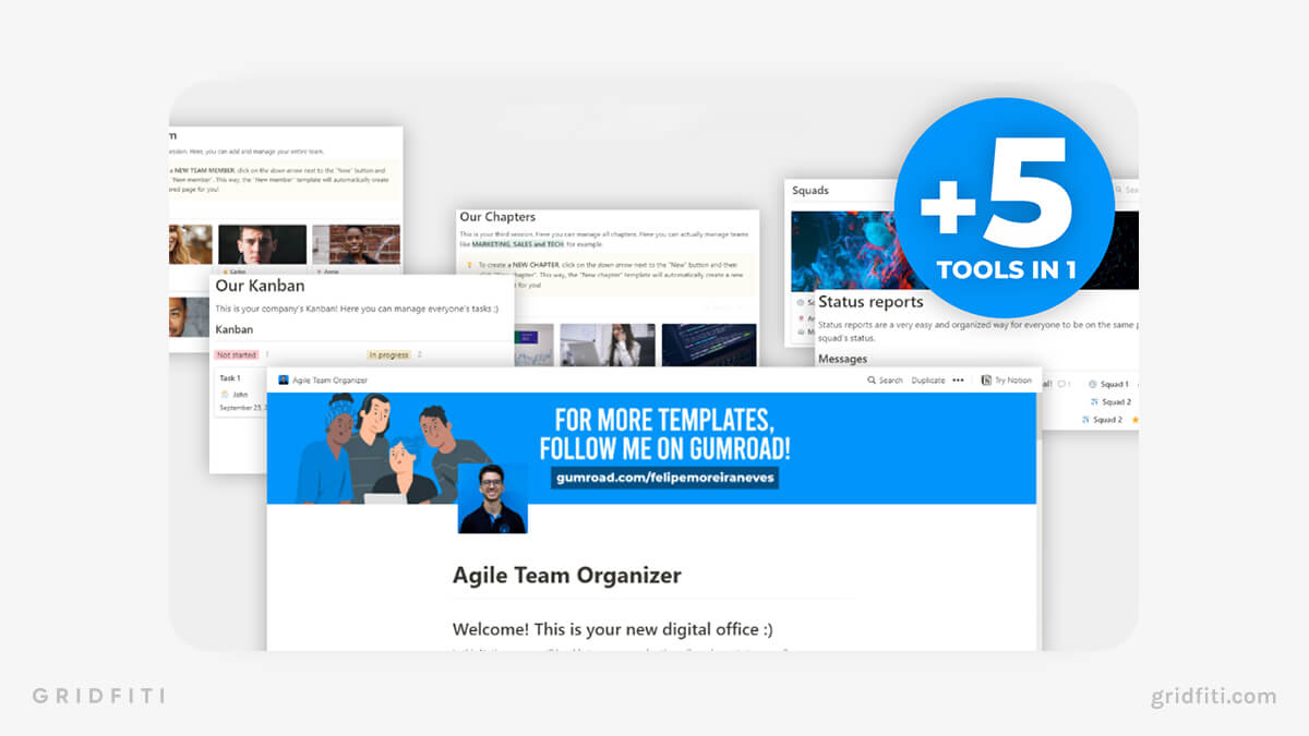 Agile Team Organizer Notion Template