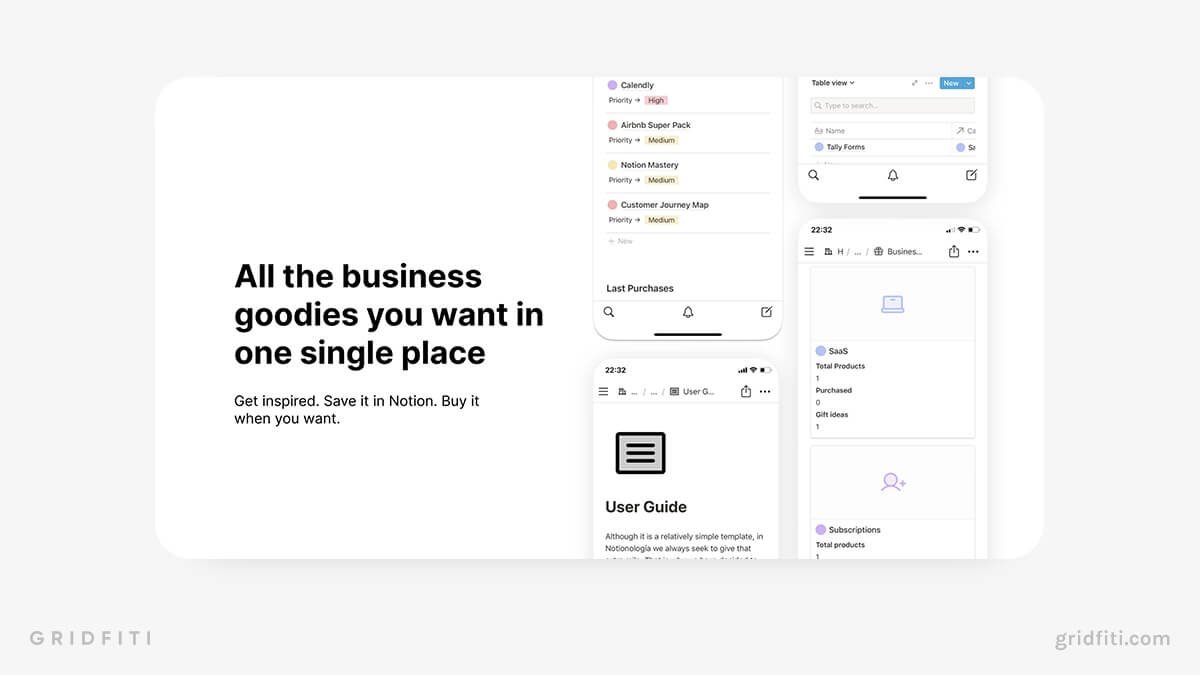 Notion Business Wishlist Template