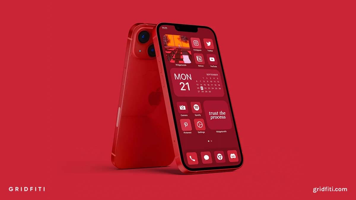 Red Aesthetic App Icons