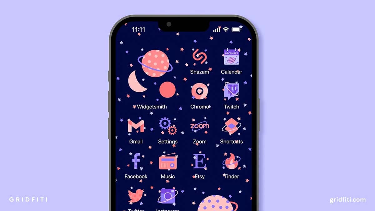 Galaxy Aesthetic App Icons