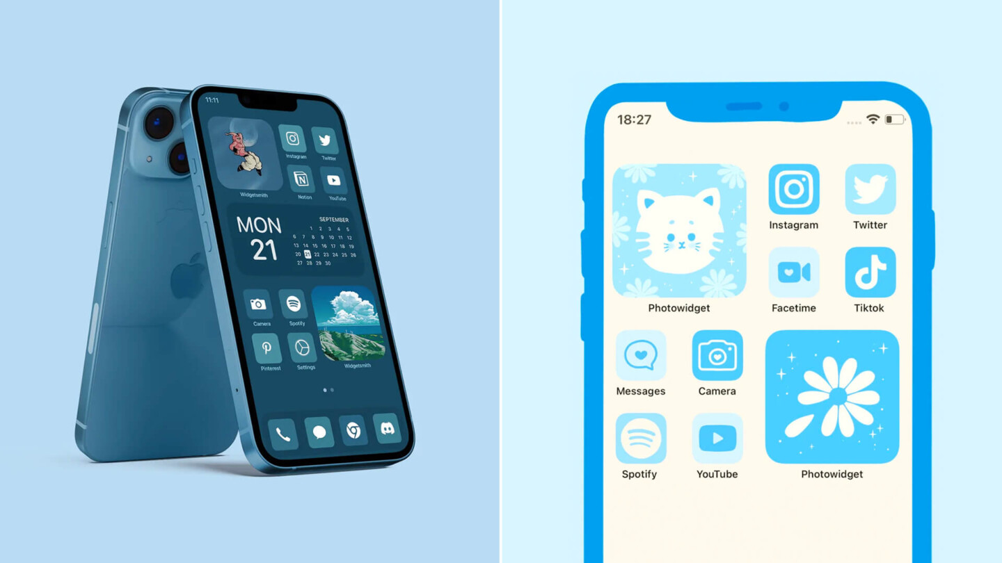 Aesthetic Blue App Icons