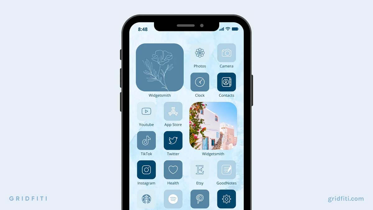 Dusty Blue App Icon Set