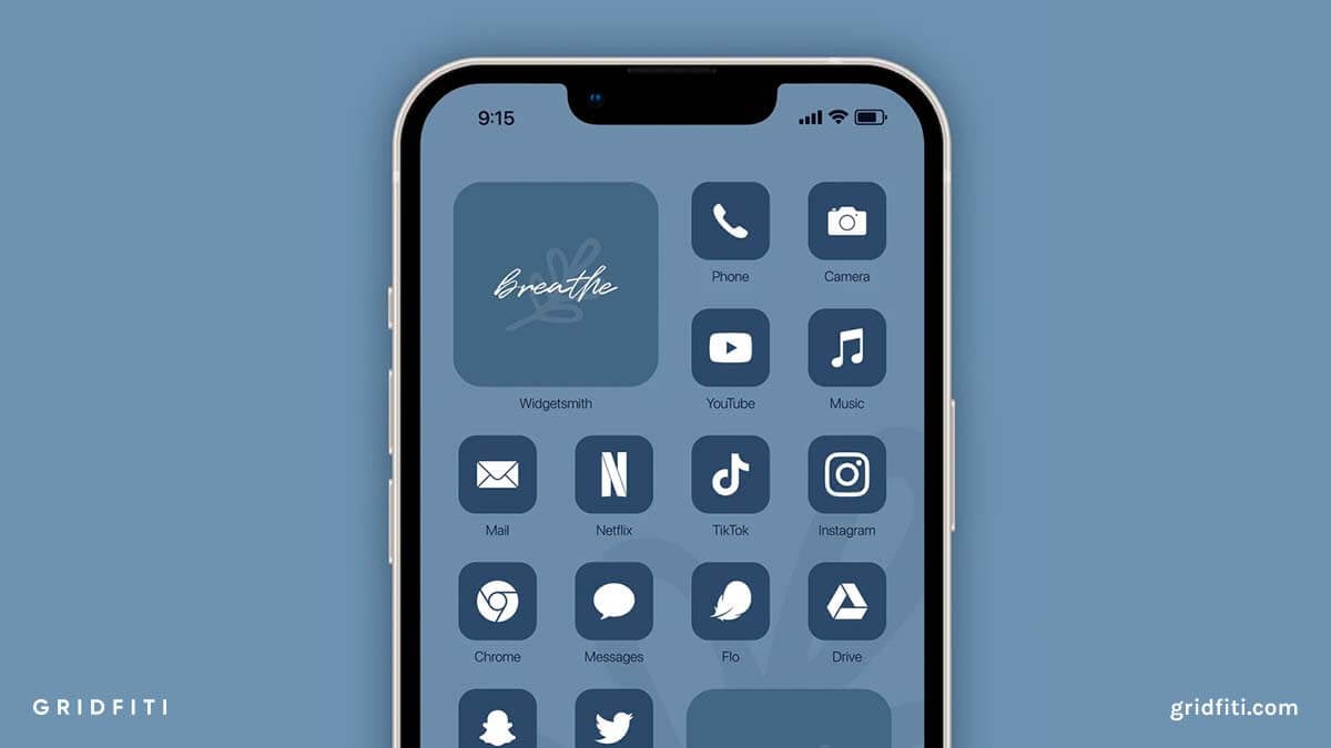 Navy Blue App Icons