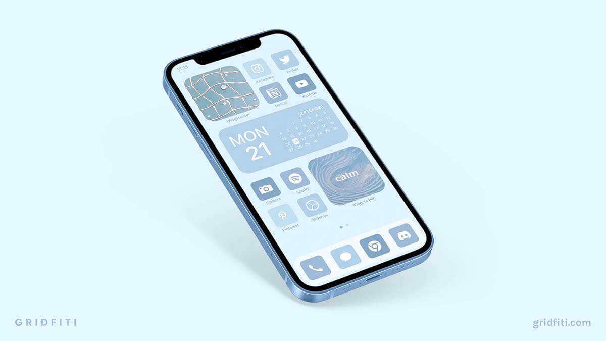 Light Blue App Icons for iOS 14 & Android - Free Aesthetic Baby Blue Icons