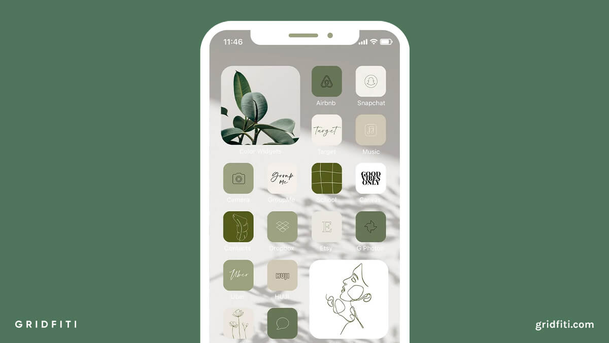 Eucalyptus Boho App Icon Pack