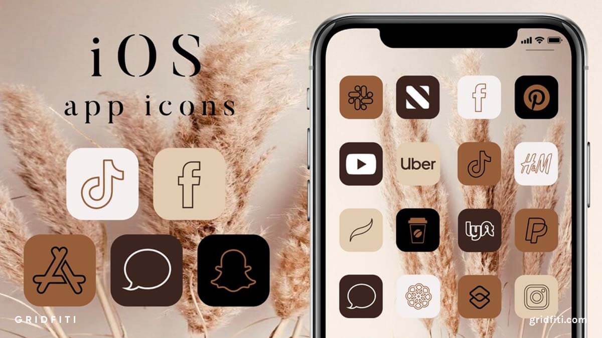 Brown Palette App Icons