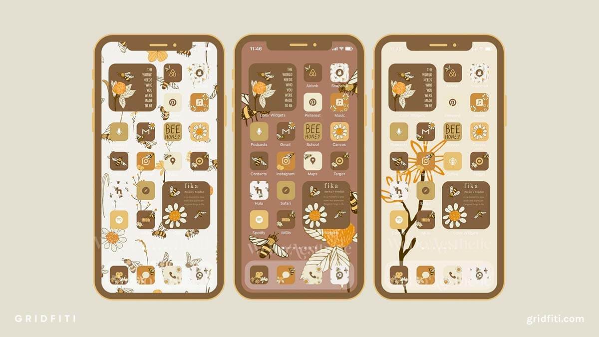 Honey Brown App Icon Set