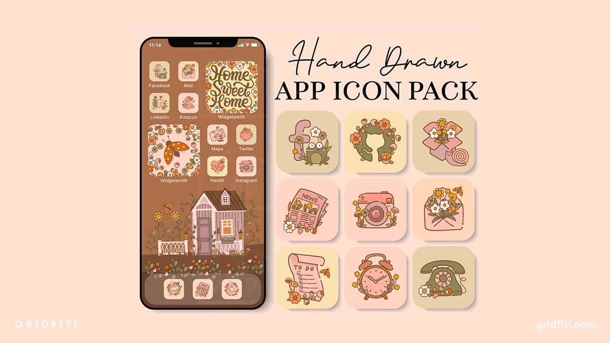 Cute Cottagecore App Icons