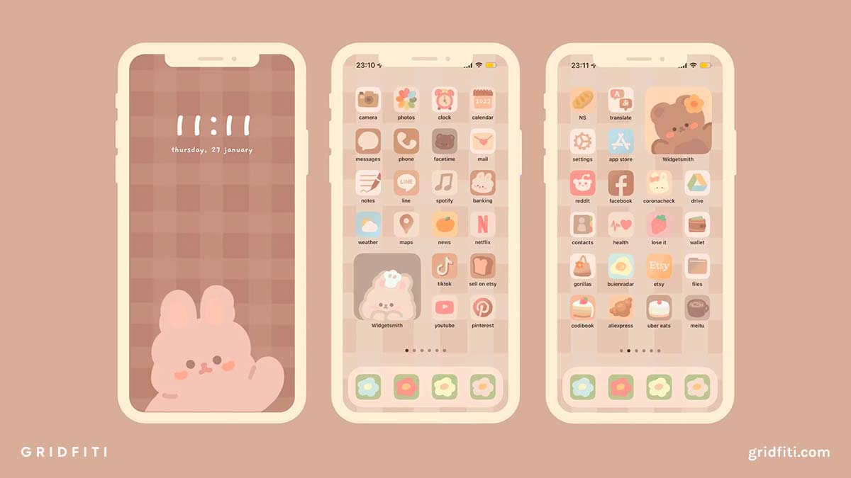 Cute Bakery iOS App Icon Set