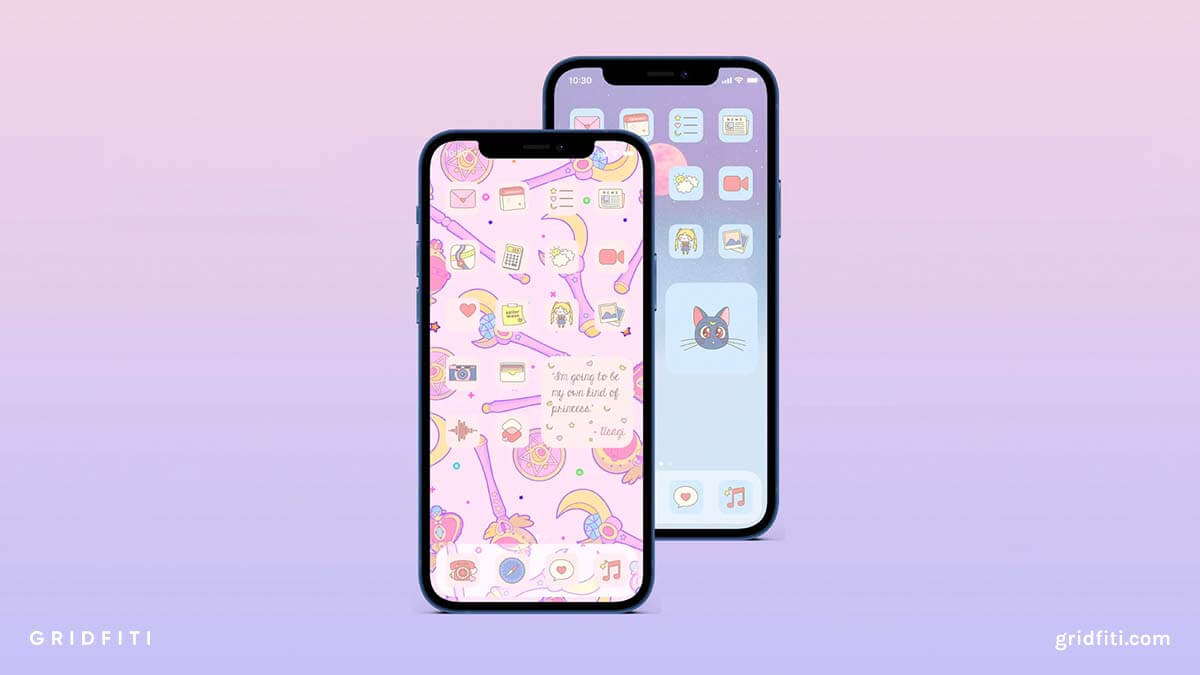 Kawaii Kitty Ios14 Home Screen Theme 