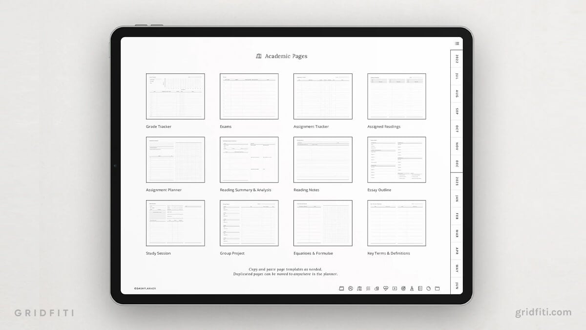 Goodnotes Template Kit, Digital Planner for Note Taking, Organize,  Journalling, and More. Premed, Ochem, Student, Hexgrid, Cornell (Download  Now) 