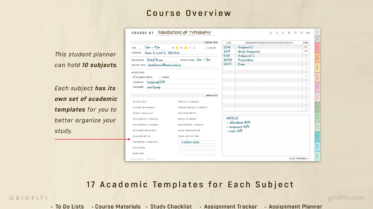 The Ultimate GoodNotes Student Digital Planner