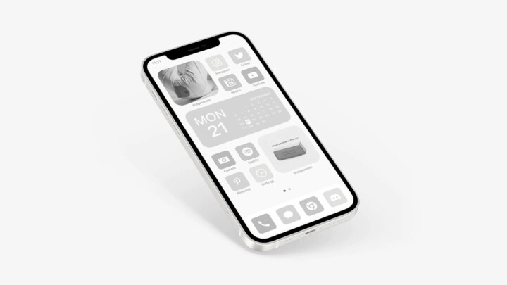 Aesthetic Gray App Icons