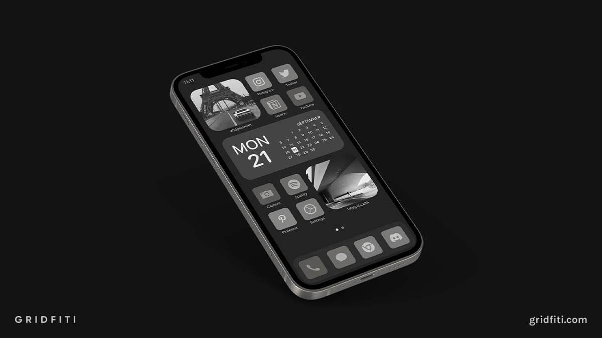 Graphite Dark Gray App Icons