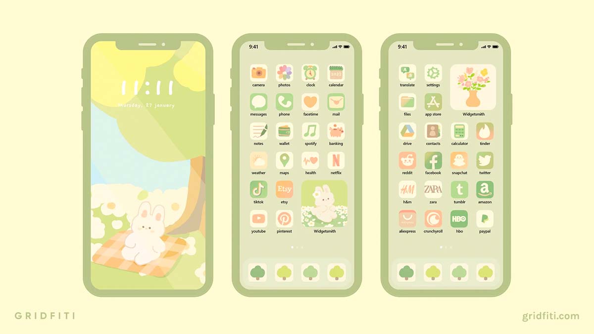 10+ Green App Icon Packs For Ios 16 (Iphone & Ipad) | Gridfiti