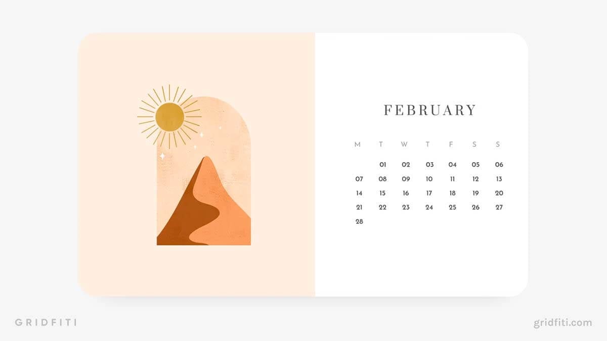 Aesthetic Mac Calendar Wallpapers